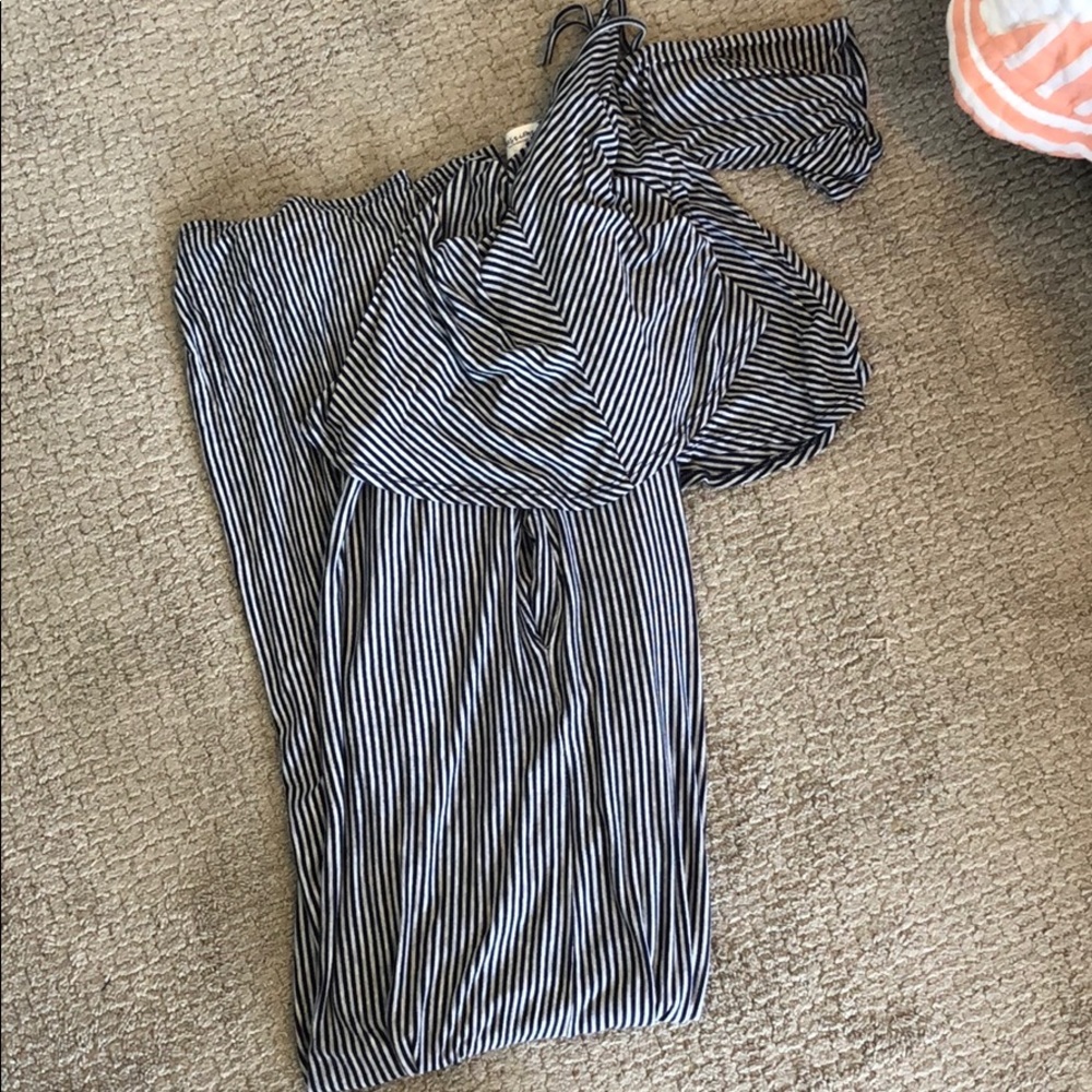Striped jumpsuit